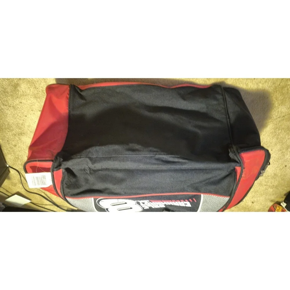 Dale Earnhardt Jr #8 NASCAR Duffel Bag Red Black Travel Gym Bag